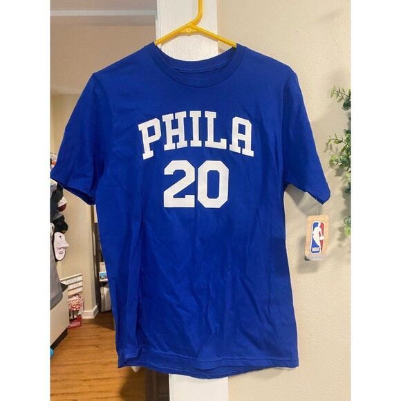 phila #20 Fultz NBA T Shirt- Large- Blue New With Tags - Picture 1 of 3